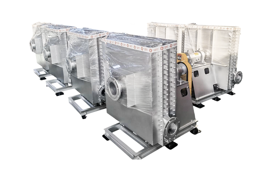 Industriya ng proteksyon sa kapaligiran - solid at likidong basura rotary kiln treatment system Pyrolysis gas fan